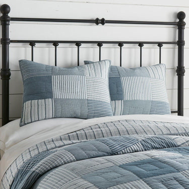 Sawyer Mill Blue Standard Sham 21x27 VHC Brands - The Fox Decor